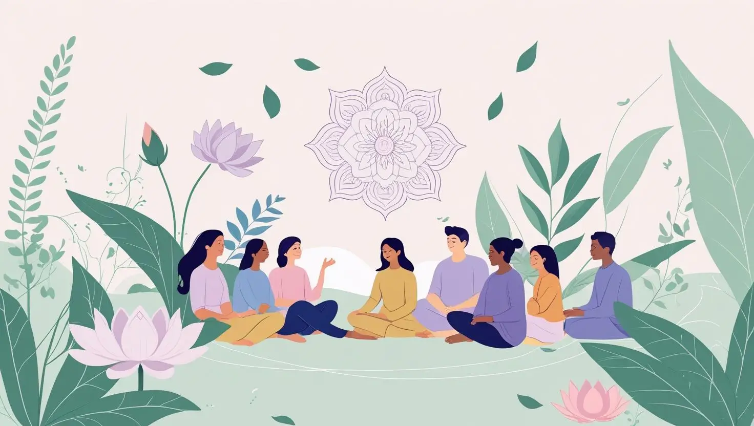 pessoas em roda de conversa, terapias integrativas
