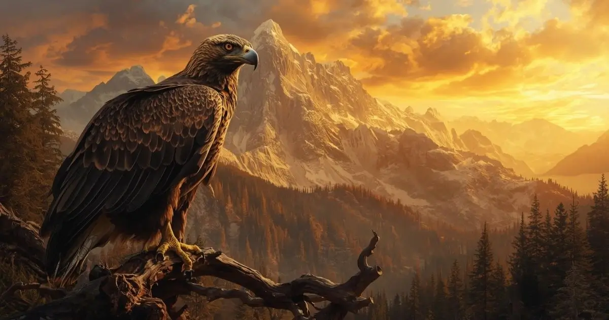 ilustração de uma aguia como animal de poder