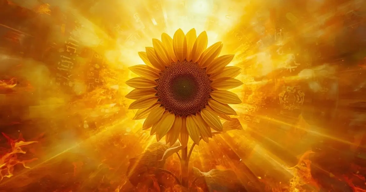 imagem de girassol simbolizando o chakra do plexo solar-manipura