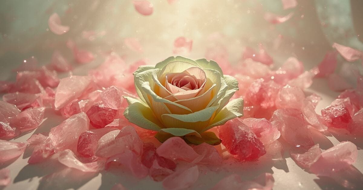 ilustração de uma rosa representando o chakra cardiaco-anahata